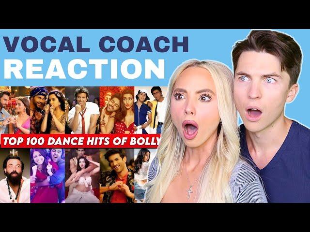 BOLLYWOOD Top 100 Dance Hits Of Of All Time | Vocal Coach Reaction