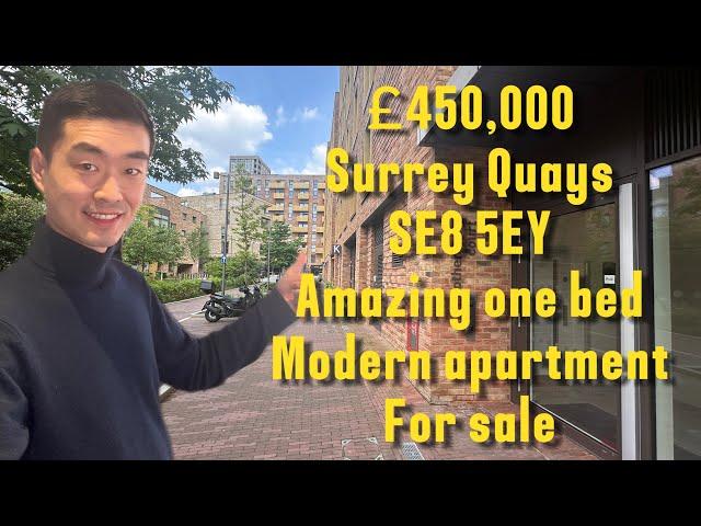 For Sale - London Zone 2 Surrey Quays SE8 One bed modern flat for £450,000