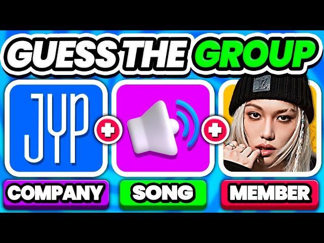 Guess The K-Pop Group by 3 Clues (Company + Song + Member) | KPOP QUIZ 2024