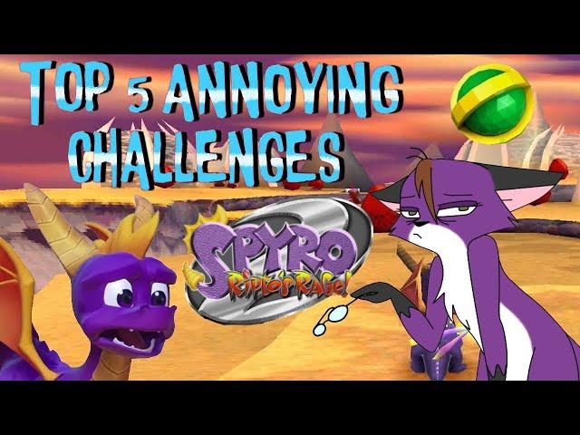 Spyro 2: Top 5 WORST Challenges!