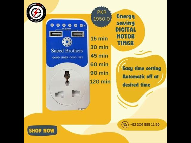 Digital motor timer.