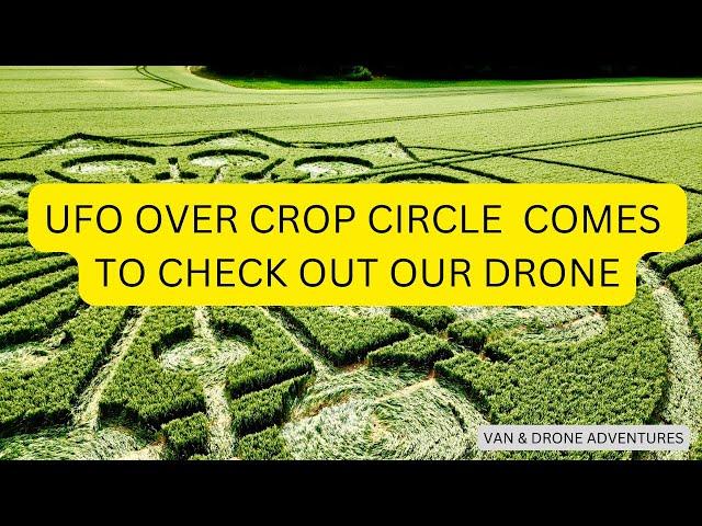 Unidentified Flying Object by Crop Circle 2023 Comes Close to Check Out Our Drone