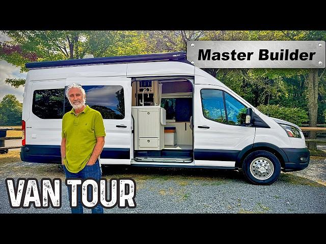 Expert Level Craft Van Build Features Hidden Bath & Clever Storage | HUGE Solar & Lithium