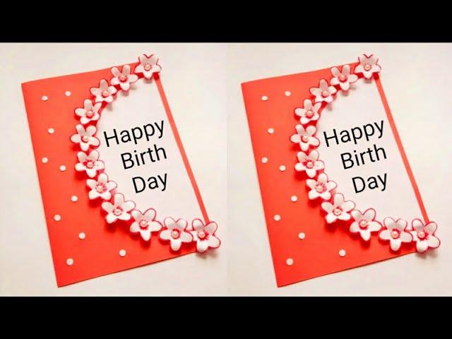 Beautiful Birthday greeting card idea /Handmade birthday greeting card for Best Friend