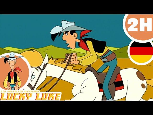  Lucky Luke auf dem Rücken seines Pferdes Jolly Jumper  - Kompilation