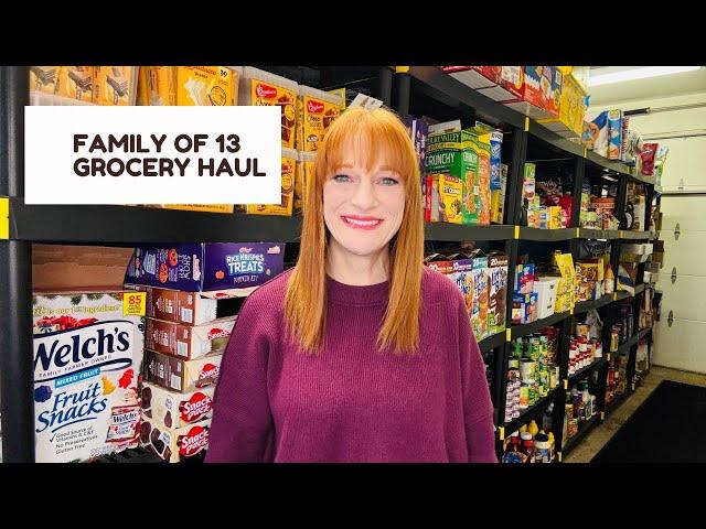 FAMILY OF 13 GROCERY HAUL