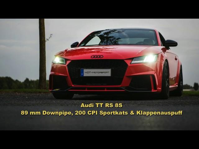 Audi TT RS 8S 2.5 TFSI Downpipe, Sportkats & Klappenauspuff