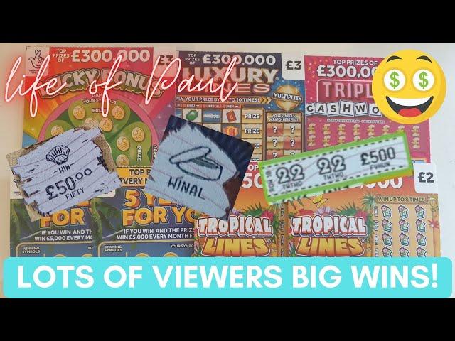 Big Scratch cards wins by my viewers, and £20 of scratchcards scratched by me! Thank you everyone