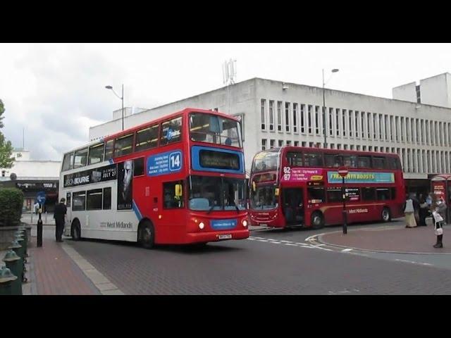 Birmingham Buses Trains & Trams at Rush Hour - August 2016