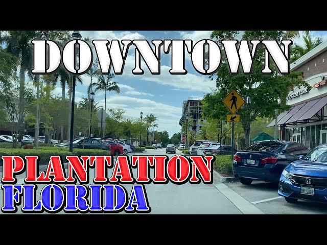 Plantation - Florida - 4K Downtown Drive