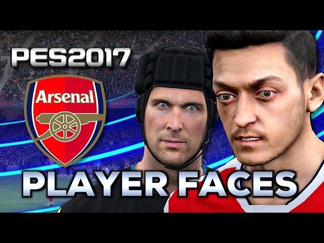 PES 2017 Player Faces | Full Arsenal Squad