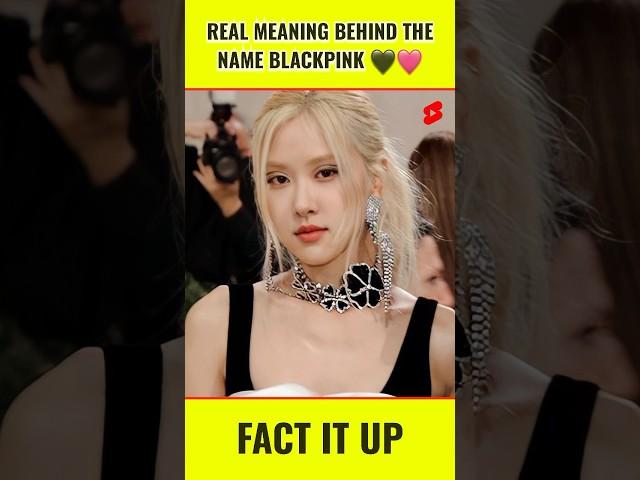 Real meaning behind BLACKPINK 🩷 | Facts About Blackpink | #blackpink #shorts #kpop #bts #lisaedit