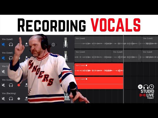 Recording VOCALS in GarageBand iOS | Vocal recording session