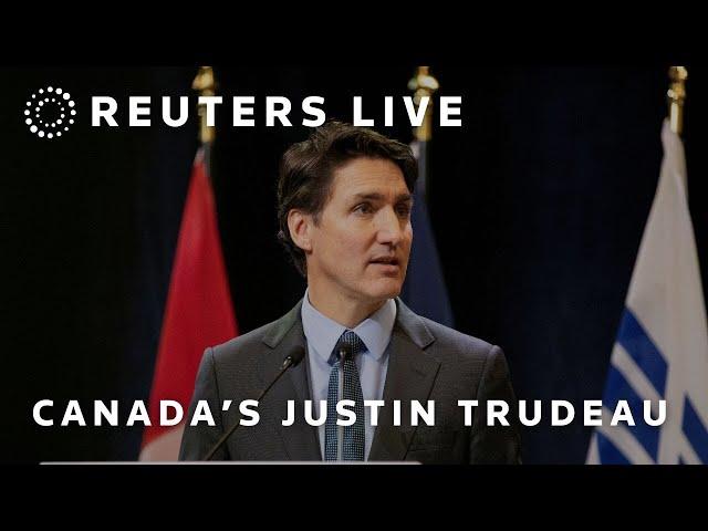 LIVE: Canada's Justin Trudeau speaks after Donald Trump's tariff threat