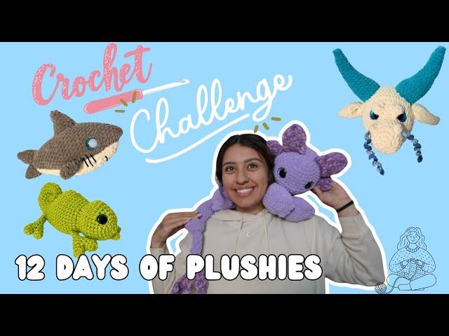 CROCHET CHALLENGE  12 DAYS OF CROCHET PLUSHIES  12 MAKES BEST BEGINNER FRIENDLY MARKET PREP