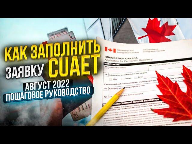 Как заполнить анкету CUAET? Новая пошаговая инструкция!