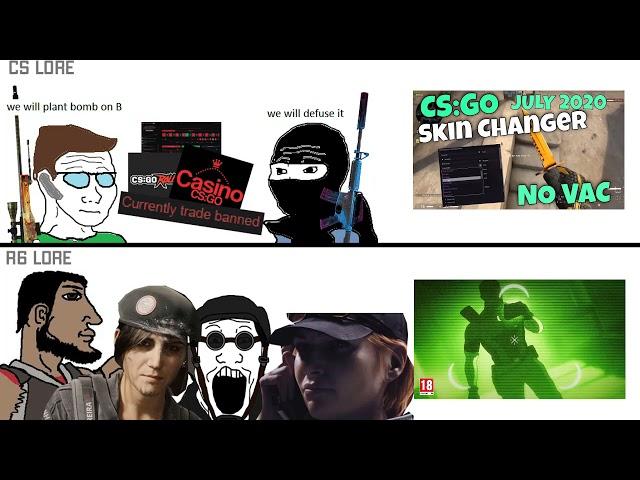 cs vs r6 lore