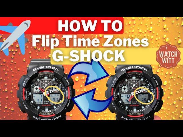 How To Change Time Zones on G-Shock | Flip Local & World Time