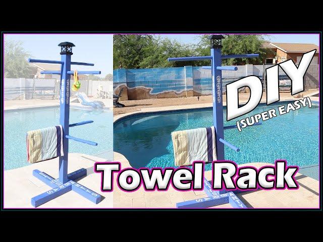 Outdoor Custom Towel Rack for Your Pool  | For Beginners | DIY