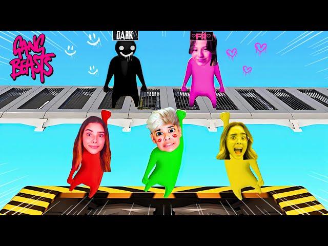 DARK e FÃ LOUCA Vs SÓ POR CAUSA no GANG BEASTS! - Estevão, Milla e Milly #soporcausa