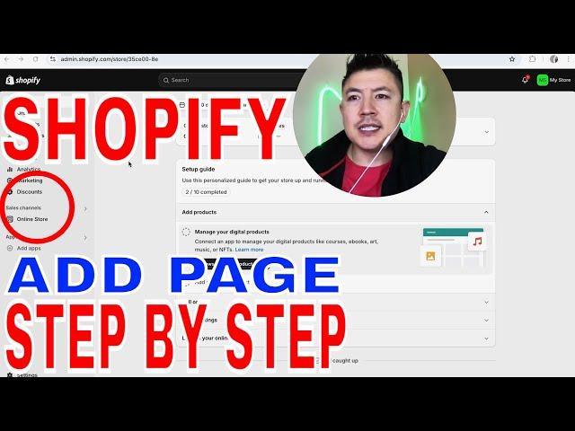   How To Add Create Page For Shopify Store 