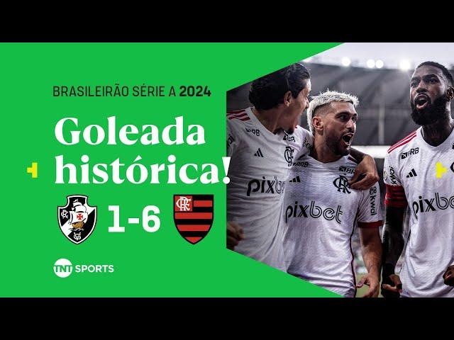 SÓ VALEU GOLAÇO! FLA COMEÇA ATRÁS, MAS DOMINA E GOLEIA VASCO NO MARACANÃ - VASCO 1 X 6 FLAMENGO