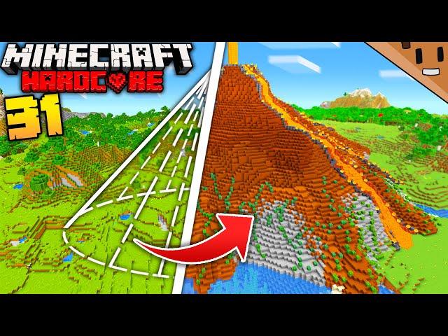 I Built an Erupting VOLCANO in Minecraft Hardcore! (#31)