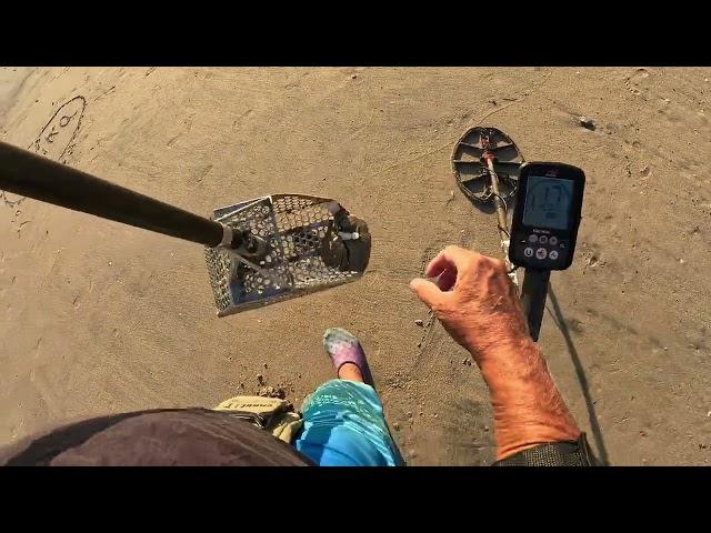 Gold and Pandora charm bracelet, silver beach metal detecting