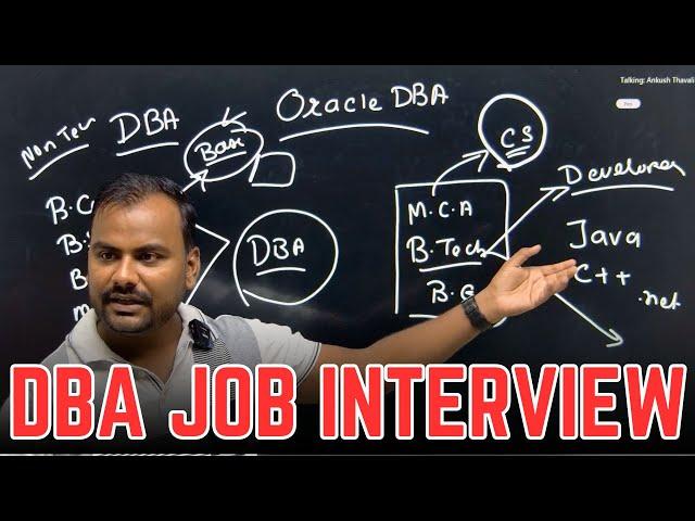 Oracle DBA Responsibilities | Crack the Interview: 'Tell Me About Yourself' |Ankush Sir