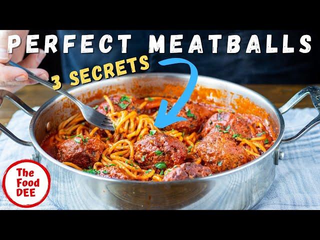 3 Secrets To Making The Perfect Meatballs | THE FOOD-DEE BASICS