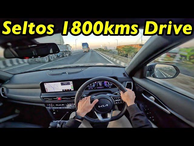 2024 KIA Seltos Diesel Automatic 1800km Drive Review l @Aayushssm