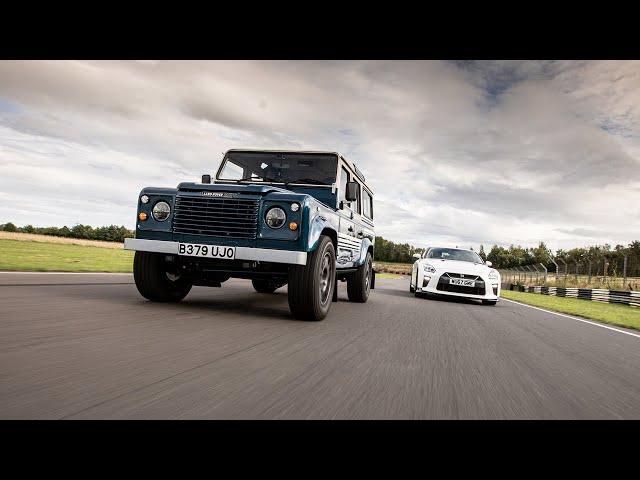 ARKONIK LS3 Defender vs Nissan GT-R at Castle Combe circuit