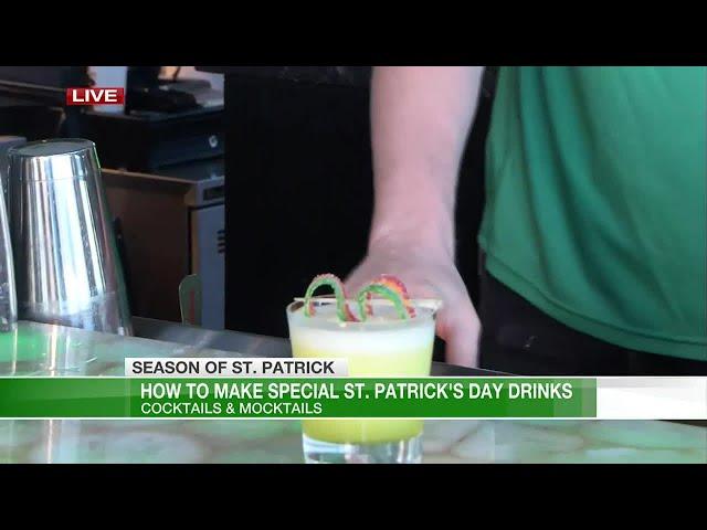 Making special St. Patrick’s Day drinks