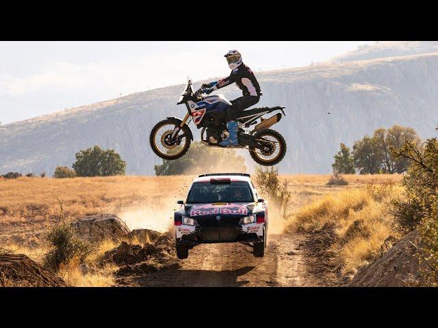 BMW F900 GS vs Rally Car: Extreme Canyon Road in 