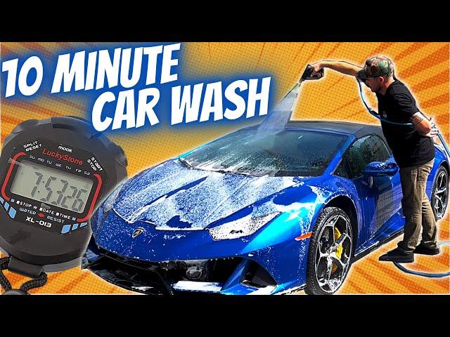 HOW TO WASH A CAR FASTER! | Car Wash in 10 minutes or less