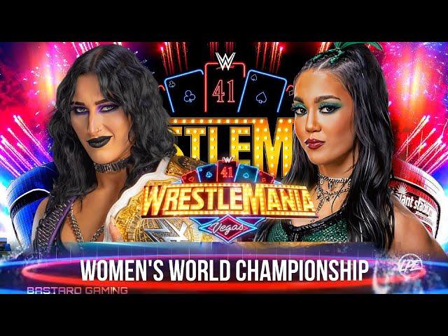 WWE 2K24 | Rhea Ripley VS Roxanne Perez - Women's World Championship | WrestleMania 41