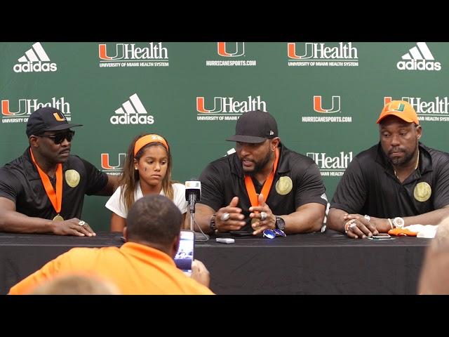 Ring of Honor Press Conference | Canes Football | 10.14.17