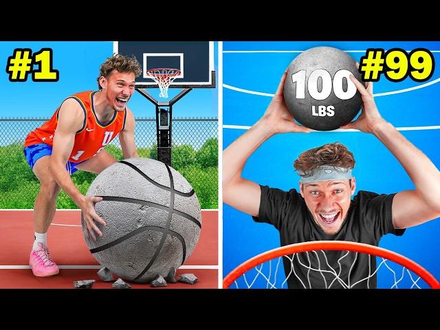ONE HOUR Of 100 Extreme Basketball Challenges!