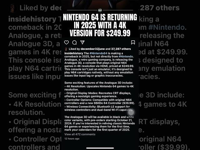 Nintendo N64 Mini Finally Being Released in 2025?