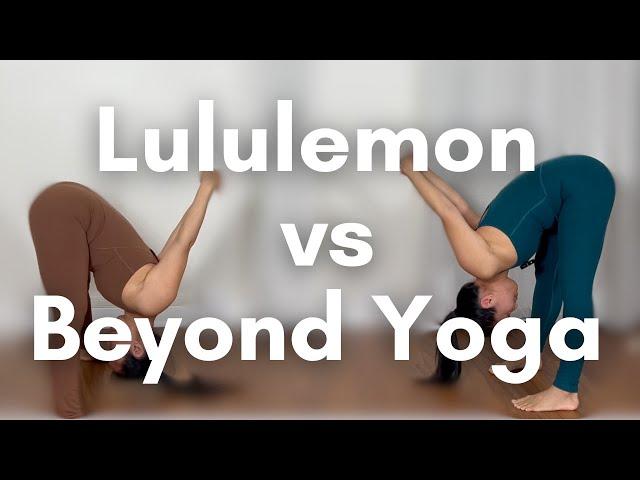 Lululemon vs Beyond Yoga Jumpsuit #yoga #lululemon #ootd #yogateacher #yogafit #lululemonhaul