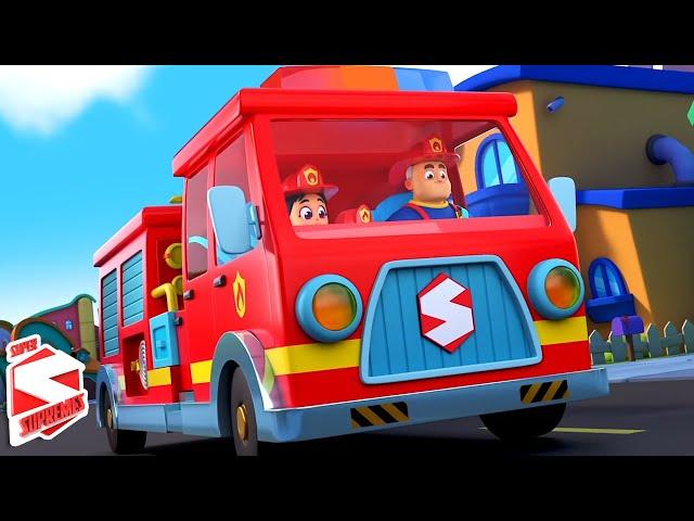 The Big Red Firetruck | Firefighter to the Rescue | Nursery Rhymes and Baby Songs with Super Supreme