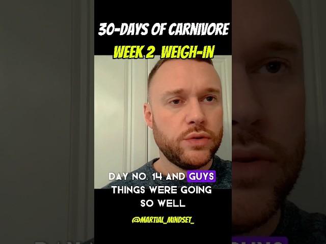 30-day carnivore diet challenge. Week 2 weigh-in results + a confession. #diet #lifestyle