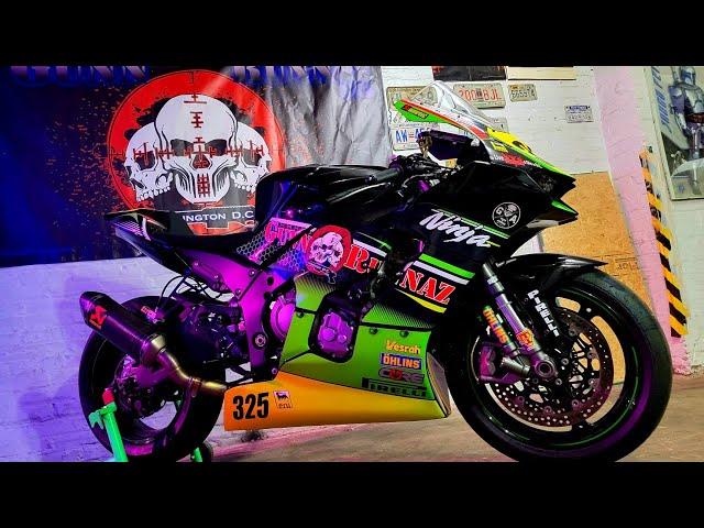 2022 Gunn Runnaz: ZX10R Race Bike Build - Paint & Fairings Completed