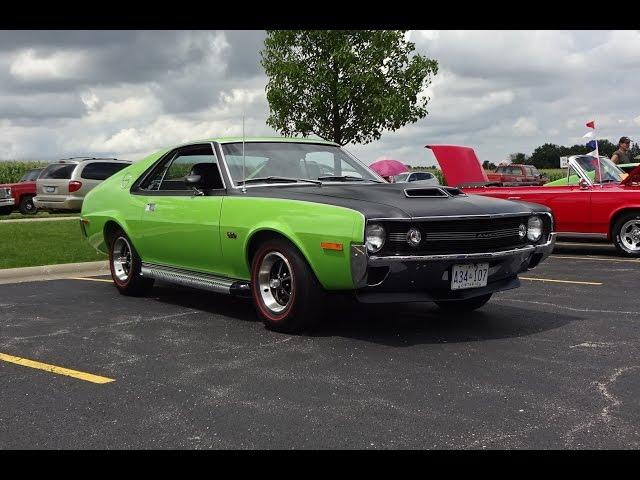 1970 AMC AMX in Big Bad Green Paint & 390 Engine Start on My Car Story with Lou Costabile