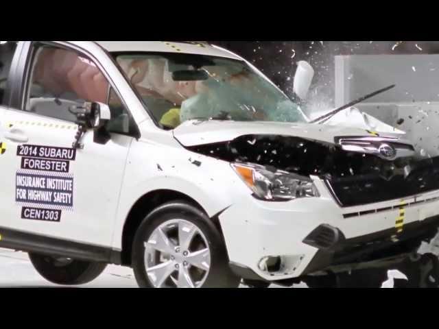 Front crash tests for selected 2014 TOP SAFETY PICK+ award winners | AutoMotoTV