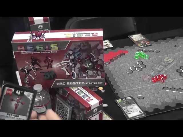 A.E.G.I.S. Combining Robots Strategy Game - Overview from GenCon 2015