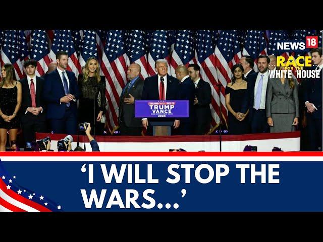 'I Will Stop Wars,' Said Donald Trump In His Address In Florida | US Elections 2024 | News18