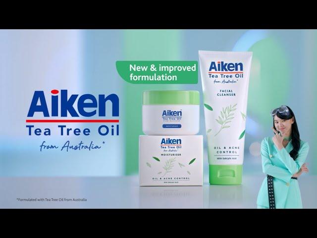 #AikenTeaTreeOil Skincare Range with 2x Natural Anti-Acne Benefits for Healthy & Acne-Free Skin