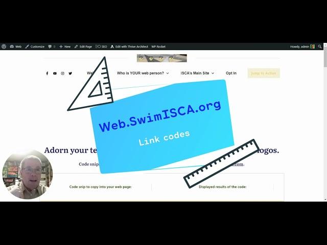 Growing web authority with Web.SwimISCA.org for link code snips
