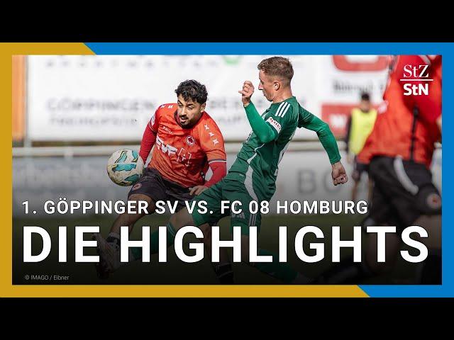 1. Göppinger SV vs. FC 08 Homburg | Highlights 10. Spieltag [Regionalliga Südwest]